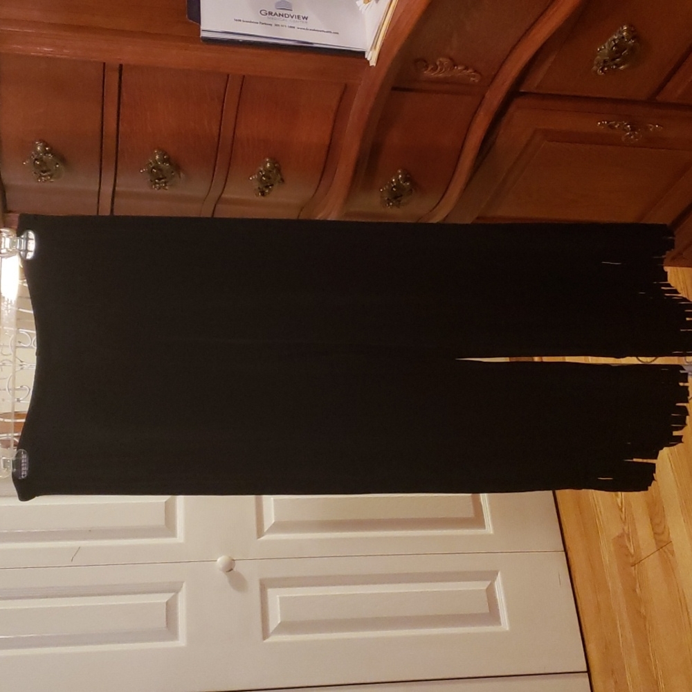Black Fringe Pants